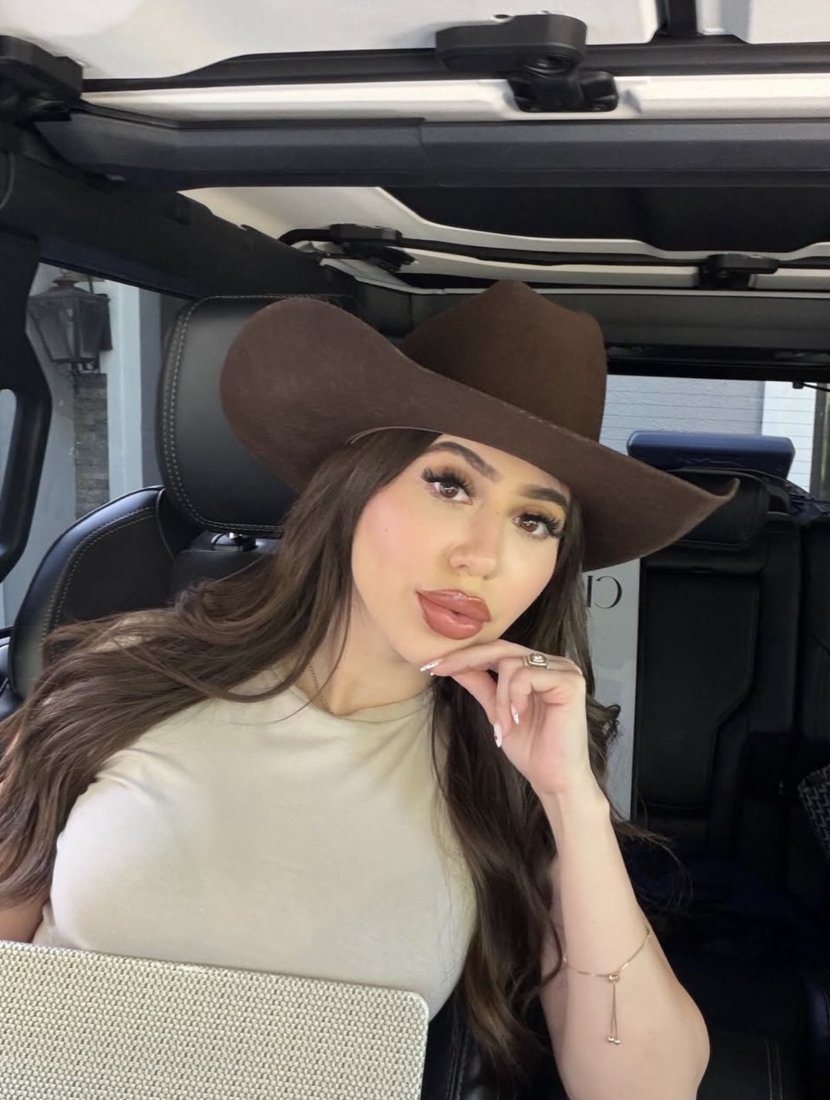 Genesis Garcia out in the field